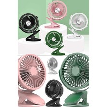 Munico Masaüstü Fan Mini Dış Mekan Fanı Mandallı Kaliteli Taşınabilir USB Rüzgar Enerjisi Klipsli Fan Cihaz