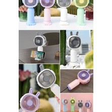 Munico Mini Öğrenci El Ortam Soğutucu USB Fanlı Elcikli Küçük Elektrikli Fan El Taşınabilir Şarj Edilebilir
