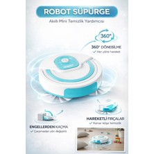 Yıldırım Oyuncak Oyuncak Sesli Fırçalı 360° Dönme ve Engellerden Kaçma Özellikli Robot Süpürge