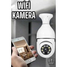 Twin Store Ampul Görünümlü Güvenlik Kamerası Duylu Wifi Kamerası Dönebilen