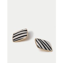 Marks & Spencer Zebra Desenli Küpe