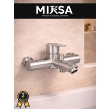 Mixsa Inox Delta Banyo Duş Bataryası Musluğu