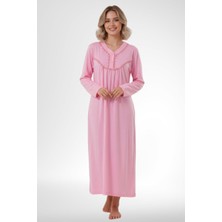 Markalinda %100 Pamuk Büyük Beden Kadın Gecelik 2202