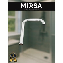 Mixsa Köşe Boru, L Boru Mutfak Eviye Musluk Aç-Kapa Batarya Borusu