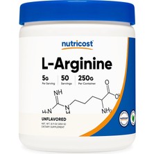 Nutricost L-Arginine – 50 Servis (Unflavored 250 G)