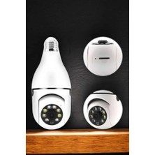 Twin Store Ampul Görünümlü Güvenlik Kamerası Duylu Wifi Kamerası Dönebilen