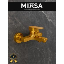 Mixsa Gold Kare Banyo Duş Bataryası Ağır Gövdeli 2 Yıl Garantili, Yerli Üretim