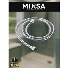 Mixsa Krom Duş Hortumu 1.5 Metre Tüm Batarya ve Duş Başlıklarına Uyumlu