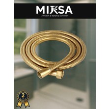 Mixsa Gold Duş Hortumu 1.5 Metre Tüm Batarya ve Duş Başlıklarına Uyumlu