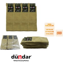 Dündar Erkek Pamuklu Dikişsiz Özel Asker Çorabı-Kışlık-Parfümlü-6 Adet-(40-44 Beden)