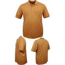 Maruf Shop Erkek Büyük Beden 115 - 175 Kilo Arası Uygun Bedenli Likralı Pike Polo Yaka Cepli Tişört
