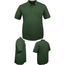 Maruf Shop Erkek Büyük Beden 115 - 175 Kilo Arası Uygun Bedenli Likralı Pike Polo Yaka Cepli Tişört