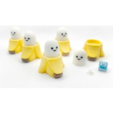 TriVox3D Muz Şeklinde Klik Sesli Üstten Basmalı Eğlenceli Clicker Oyuncak 10 Adet