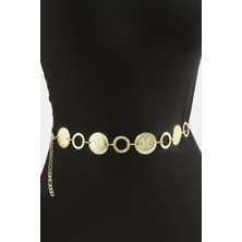 Ieg™ Çiçek Metal Zincir Kemer