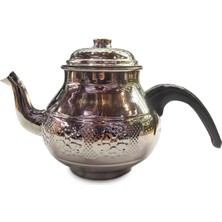 UltraMint Papatya Desenli Bakır Demlik ve Semaver Takımı, Şık ve Zarif Tasarım