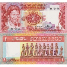 Banknoting Swaziland 1 Lilangeni 1974 Çil.