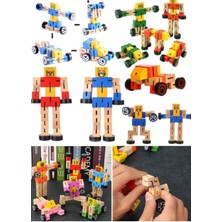 Munico Eğitim Oyuncaklar Oyuncakları Transformers Oyuncak Eğitim Model Erkek Sayı Ahşap S  Için Ideal Seçim