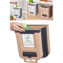 Munico 9 Litre Duvara Monte Katlanır Atık Kutusu Mutfak Asılı Araba Çöp Kutusu Banyo Tuvalet Atık Depolama