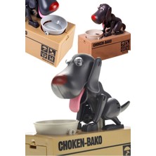 Munico Robotik Eğlenceli Köpek Köpek Yiyen Kumbara Siyah Kumbarası Parayı Eğlenceli Kumba  Için Ideal Seçim