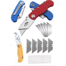 Munico Karton Bıçak Katlanabilir Paslanmaz Bıçağı Çelik Görünümlü Bıçak Yedek Seti Ahşap   Için Ideal Seçim
