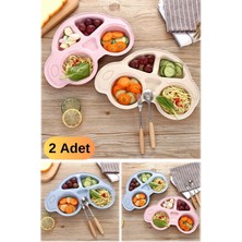 Munico 2 Adet Zor Yemek Yiyen Bebekler Için Eğlenceli Mama Tabağı Araba Tasarımlı Kase Gözlü Tabak Yemek