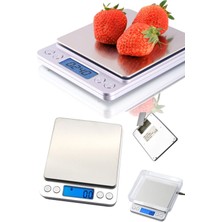 Munico Kuyumculara Özel Hassas Terazi Tartı Profesyonel Full Çelik Pilli Akıllı Gram Ölçer Terazi Dijital