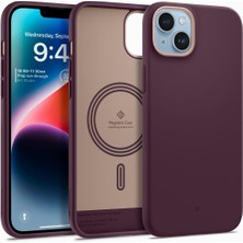 Hepta Collection Caseology iPhone 14 ile Uyumlu Kılıf Nano Pop Mag Magsafe Özellikli Burgundy Bean - ACS04939
