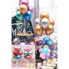 Munico 7 Tüplü Balon Doğum Günü Partisi Düğün Dekorasyon Balon Standı Tutucu Standı Sütun Konfeti Balonlar