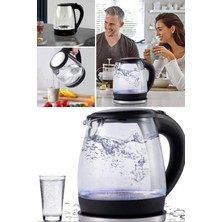 Munico Sıcacık Su Ihtiyacınızı Karşılayacak Cam Su Isıtıcısı Işıklı Düğme ile Kolay Cam Su Isıtıcı