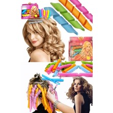 Munico Bukle Yapıcı Saç Topa Aparatı Saç Uçlarını Kırmaz 18 Adet Saç Bigudisi Zarar Vermeden