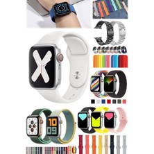 Munico Bant Silikon Kayışı Watch Silikon 4/5/6/7/8/se Için Tüm Apple 45MM Uyumlu Modelle  Ev ve Ofis Uyumlu