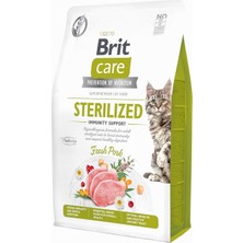 Hepta Collection Brit Care Immunity Support, Kısırlaştırılmış Kediler Için, Tahılsız, Hipoalerjenik, Domuz Etli Kuru