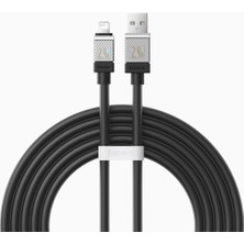 Delixa Coolplay Serisi Hızlı Şarj Kablosu USB To Ip 2.4A, 2m, Siyah