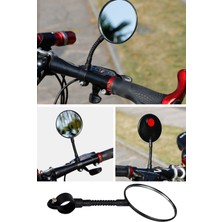 Munico Hortum Bükülebilir Scooter 360 Derece Için Motosiklet Aynası Bisikleti Dikiz Ayarl  Için Ideal Seçim