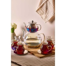 UltraMint Keyfi Ala Premium 20 Parça Çay Seti, Demlik ve Suluk ile Şıklık