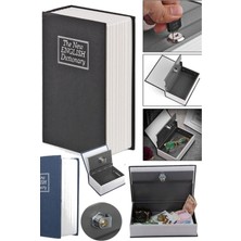 Munico Kasa Şeklinde Gizli Kasa Kitap Büyük Metal Para Boy Hırsız Gizli Kasa Kasa Kilitli Anahtarlı Kumbara