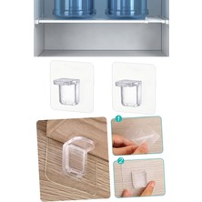 Munico Raf Stand Braketi Kancası Yapışkanlı Raf Mandallar Kendinden Desteği Desteği Katma  Için Ideal Seçim