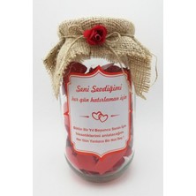 Munico Aşk Kavanozu Sevgililer Günü Hediyesi 365 Kalpli Söz Yazılı Sevgiliye Özel Romantik Yıldönümü