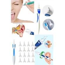 Munico Profesyonel Kulak Temizleme Seti Yıkanabilir Ekonomik Ömürlük Temizleme Silikon 16'lı Başlık Seti