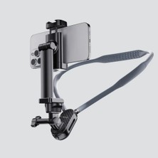 Hepta Collection Kıskaçlı Profesyonel Telefon Tutucu ve Aksiyon Kamera Boyun Askısı Gezi Seyahat ve Sürüşlerde Kullan