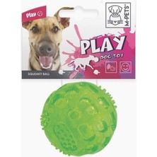 Delixa M-Pets Squeaky Köpekler Için Oyun Topu Yeşil 6,3 cm