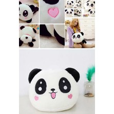Munico Panda Bebek Peluş Tüylü Karikatür Oyuncak Panda Yastık Doldurulmuş Yumuşak Sarı  ile Pratik Kullanım
