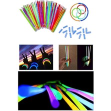 Munico Parti Konser Etkinlikler Için Esnek Neonlu Neon Stick Çubuk Fosforlu Parti Çubuğu Neon Çubuk Fosfor