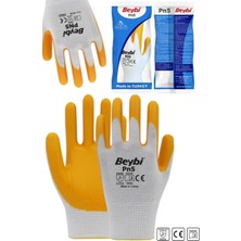 Munico Profesyonel Iş Eldiveni 5 Adet Yapı Bahçe Eldiveni Profesyonel Inşaat Işçi Eldiveni Tak Yıka Kullan