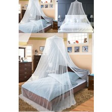 Munico Şık Görünüm Tüm Yataklara Uyumlu Yuvarlak Tül Cibinlik Dekoratif Tül Cibinlik Tavana Asılabilir