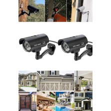 Munico 2 Adet Profesyonel Gece Görüşlü Hırsız Engelleyici Pilli  Güvenlik Kamerası Ev Apartman Site