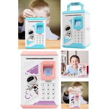 Munico Çocuklar Karikatür Parmak Izi Depo Depolama Işık Ses Efekti Şifre Kutusu Otomatik Rolling Kumbarası