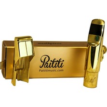 Delixa Paititi Profesyonel Altın Kaplama Saksafon Metal Ağızlık #6