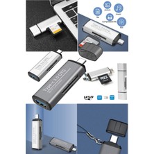 Munico Profesyonel Kart Okuyucu USB 3.0 C Ila Sd Micro Sd Kart Okuyucu Dizüstü Bilgisayar Sd Kart Okuyucu