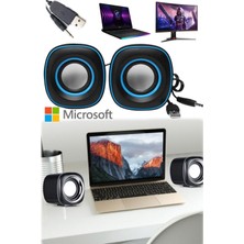Munico Masaüstü Bilgisayar Hoparlör 2’li Set Kablolu Bass Ses Laptop Ev Ofis Speaker